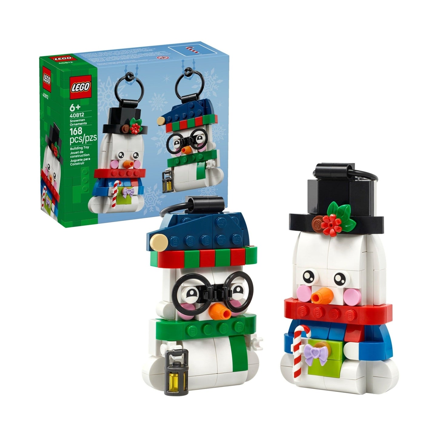 LEGO Seasonal Snowman Ornaments 40812