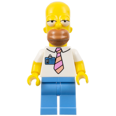 LEGO Simpsons Homer Simpson - Shirt with Tie and Badge Minifigure sim001