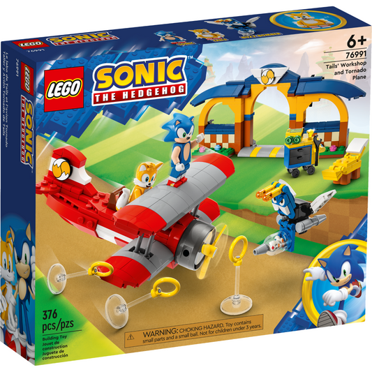 LEGO Sonic the Hedgehog™ Tails' Workshop and Tornado Plane 76991