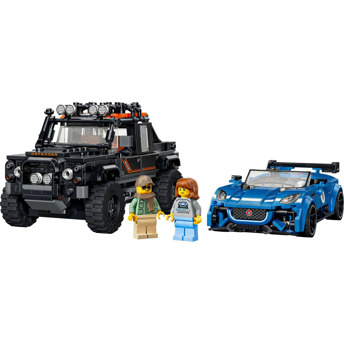 LEGO Speed Champions Jaguar F-TYPE Project 7 & Land Rover Defender Classic 77264