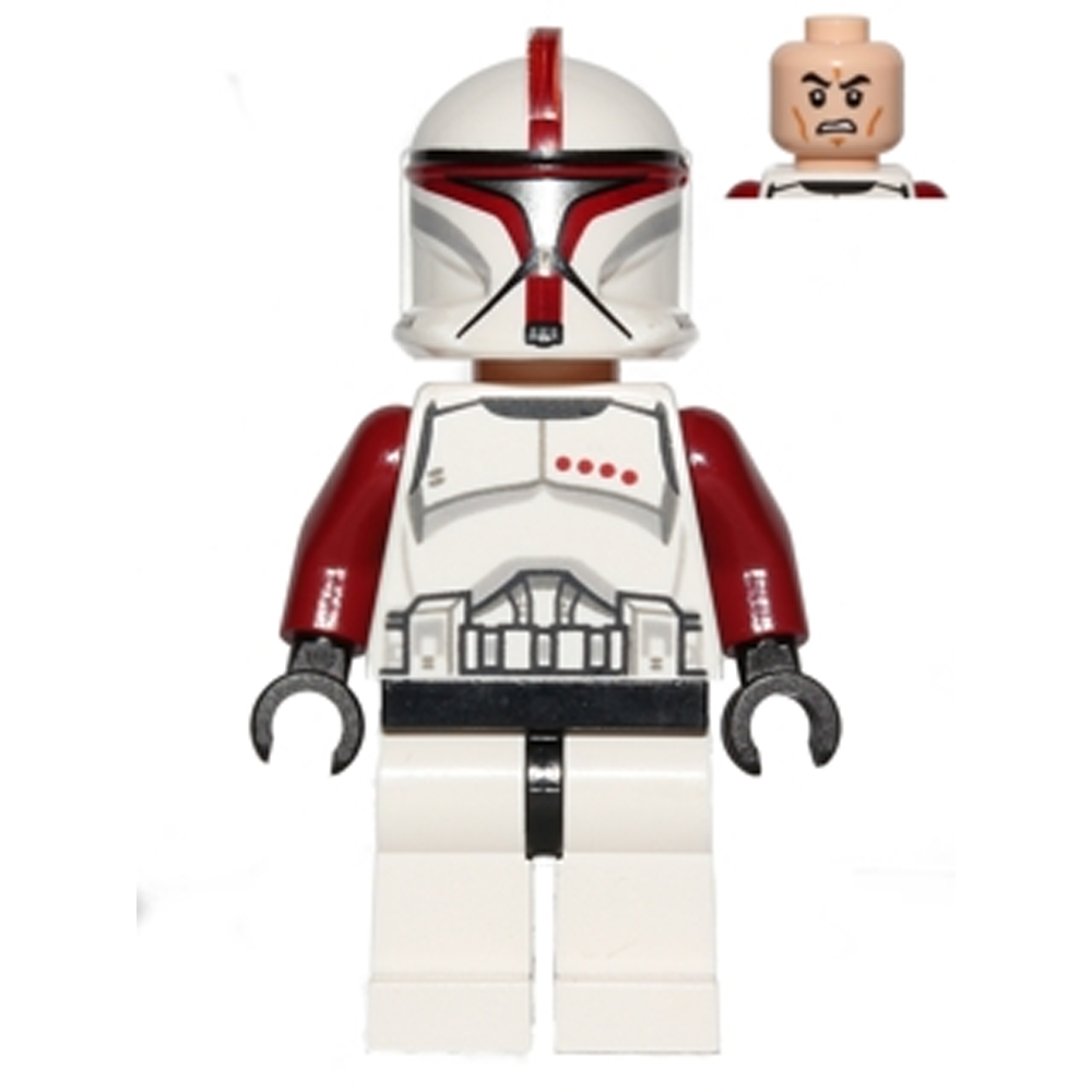 LEGO Star Wars Clone Trooper Captain Phase 1 - Scowl Minifigure sw0492