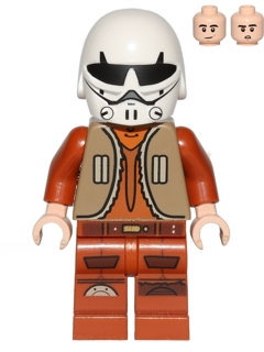 LEGO Star Wars Ezra Bridger - Dark Tan Vest, Helmet Minifigure sw0574a