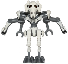 LEGO Star Wars General Grievous - Bent Legs, White Armor sw0515