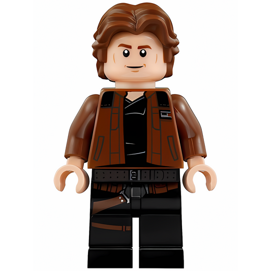 LEGO Star Wars Han Solo, Black Legs with Holster Pattern sw0921