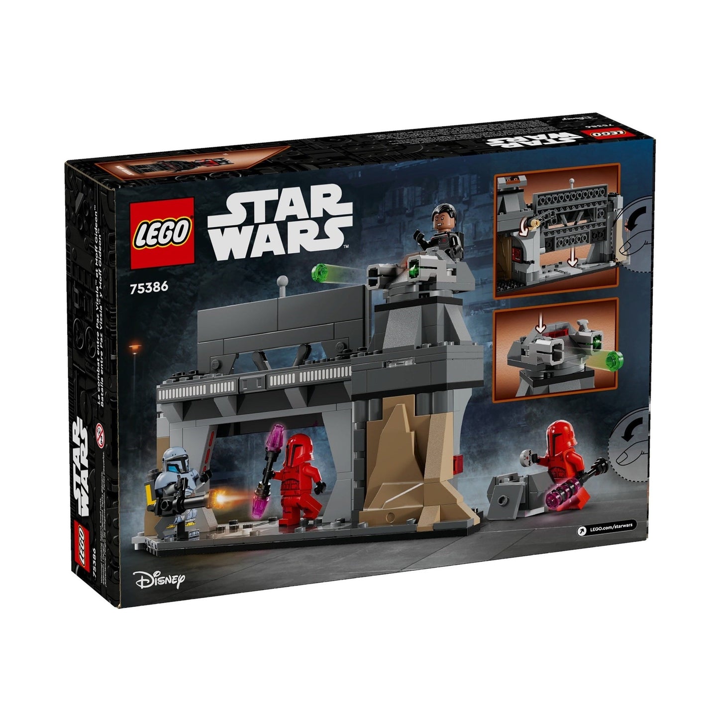 LEGO Star Wars Paz Vizsla and Moff Gideon Battle 75386