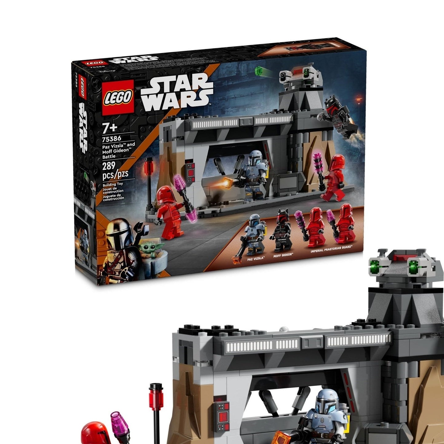 LEGO Star Wars Paz Vizsla and Moff Gideon Battle 75386