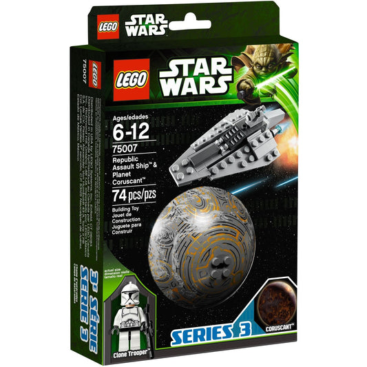 LEGO Star Wars Republic Assault Ship & Planet Coruscant 75007