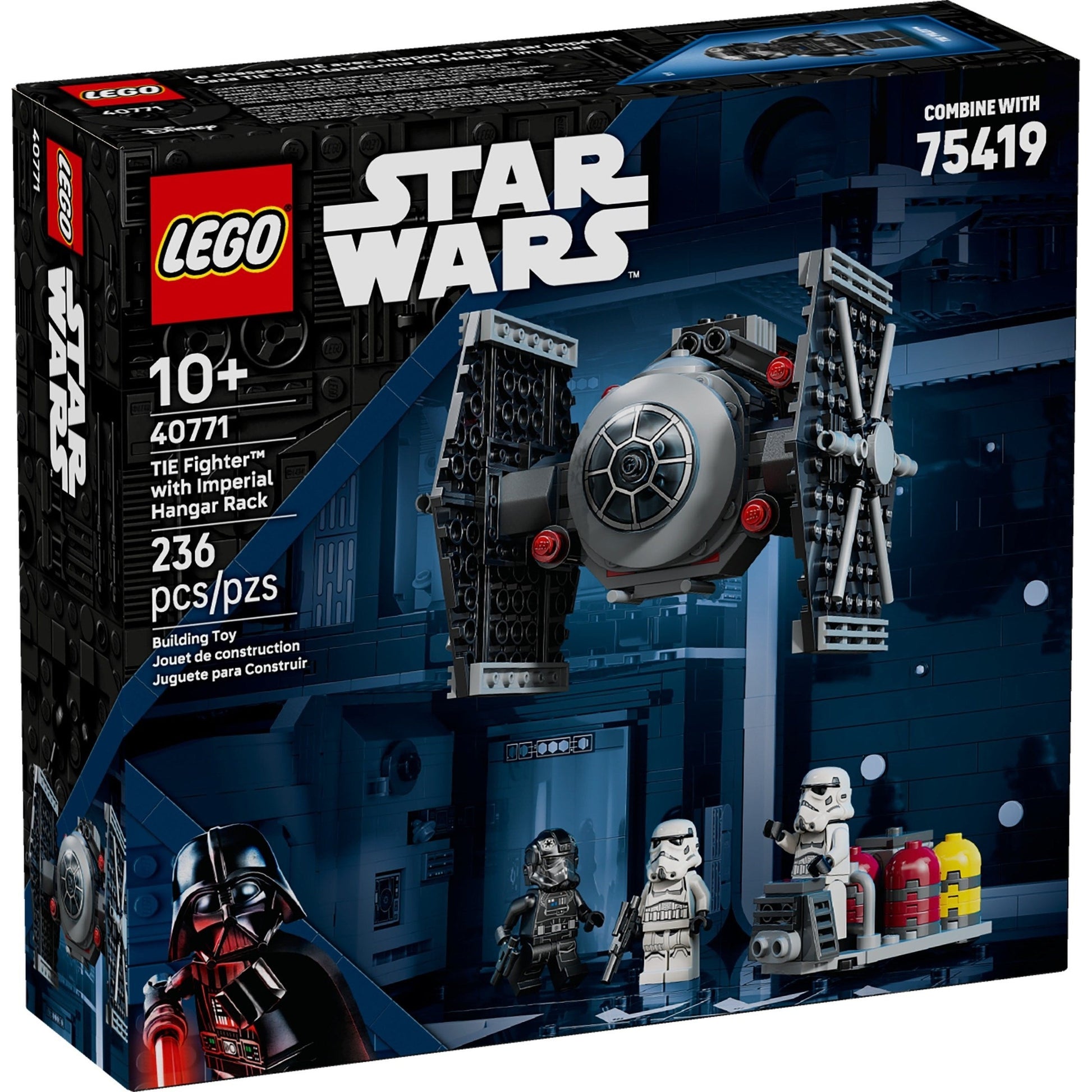 LEGO Star Wars TIE Fighter with Imperial Hangar Rack 40771