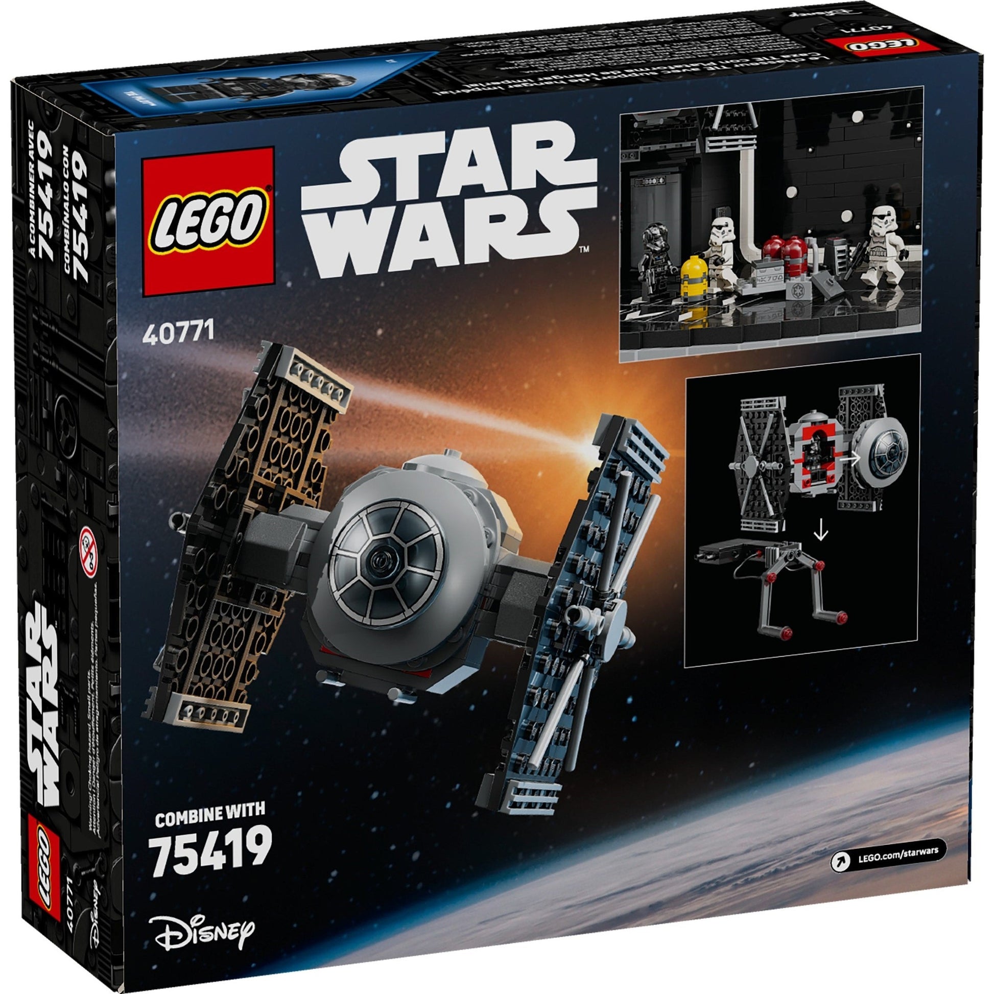 LEGO Star Wars TIE Fighter with Imperial Hangar Rack 40771