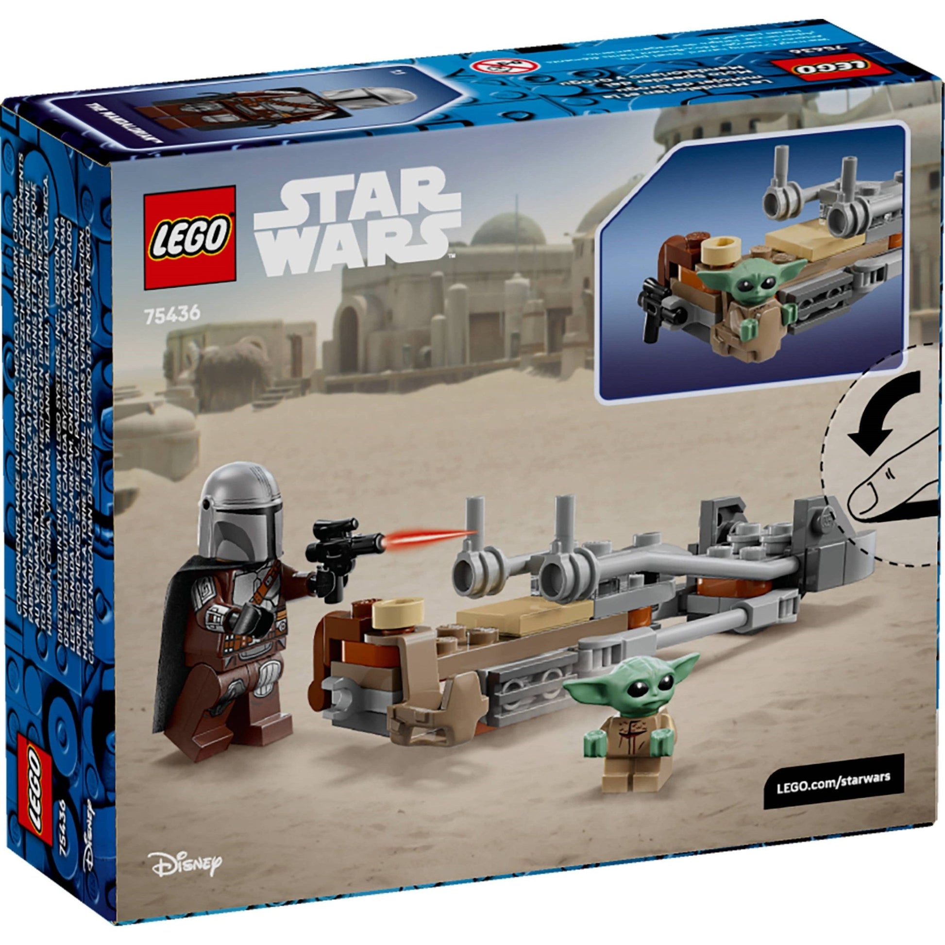 LEGO Star Wars The Mandalorian & Grogu's Speeder Bike 75436