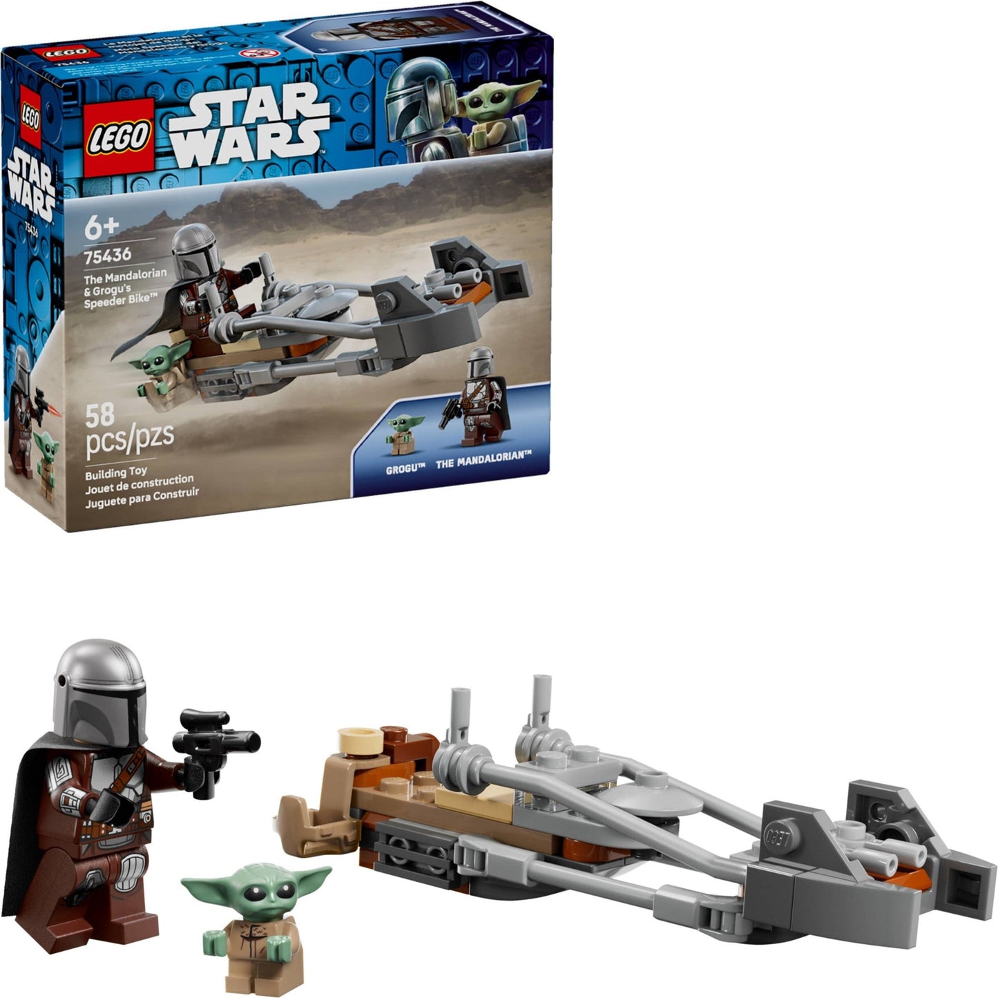 LEGO Star Wars The Mandalorian & Grogu's Speeder Bike 75436