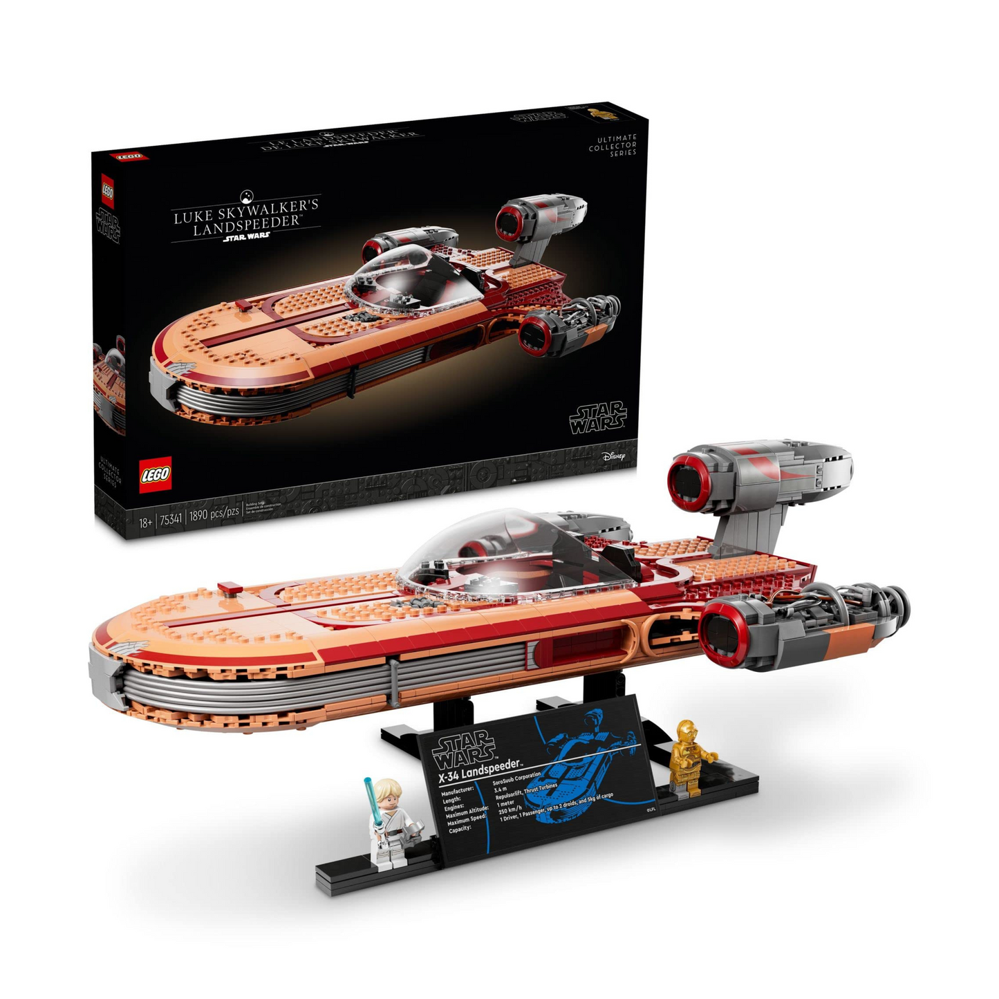 LEGO Star Wars UCS Luke Skywalker's Landspeeder 75341
