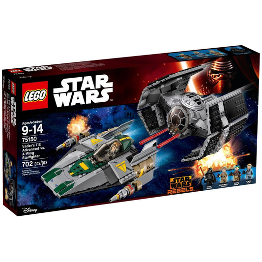 LEGO Star Wars Vader's TIE Advanced vs. A-wing Starfighter 75150