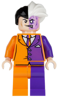LEGO Super Heroes Two-Face - Orange and Purple Suit Minifigure sh0007