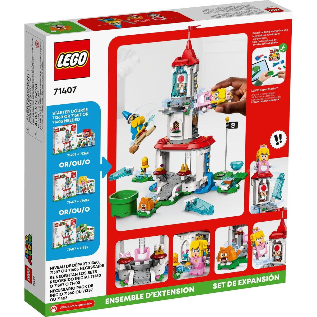 LEGO Super Mario Cat Peach Suit and Frozen Tower 71407