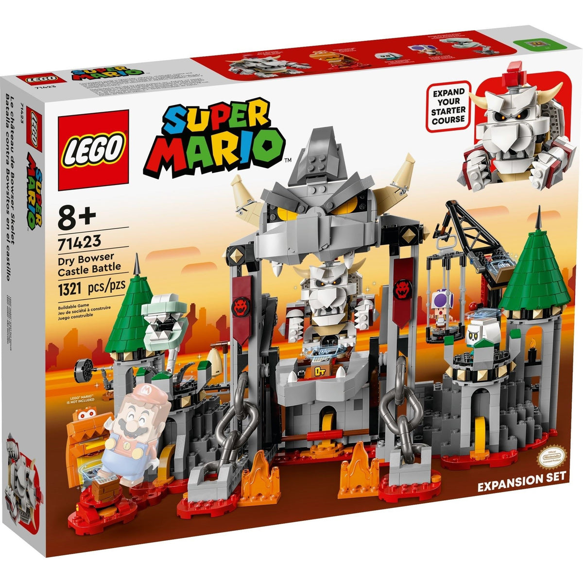 LEGO Super Mario Dry Bowser Castle Battle 71423