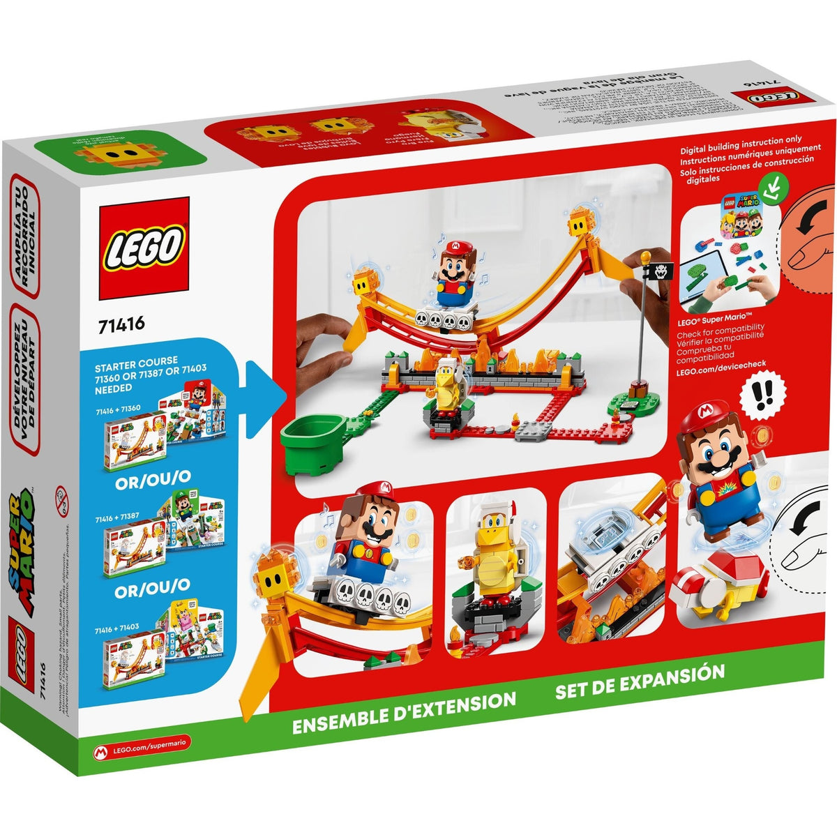 LEGO Super Mario Lava Wave Ride 71416