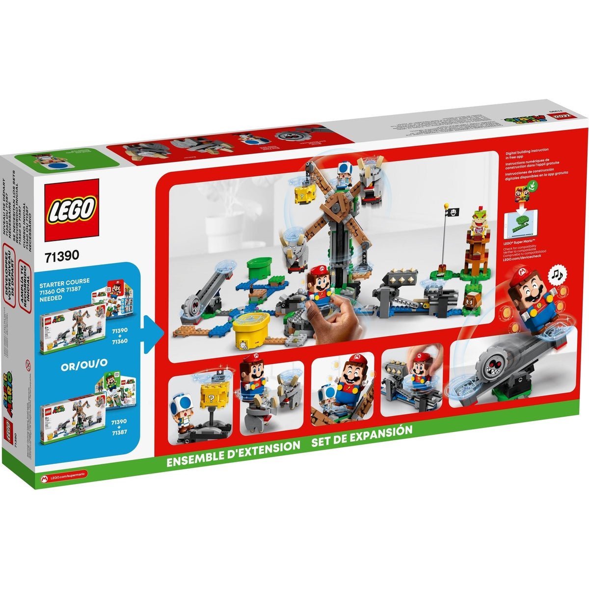 LEGO Super Mario Reznor Knockdown 71390