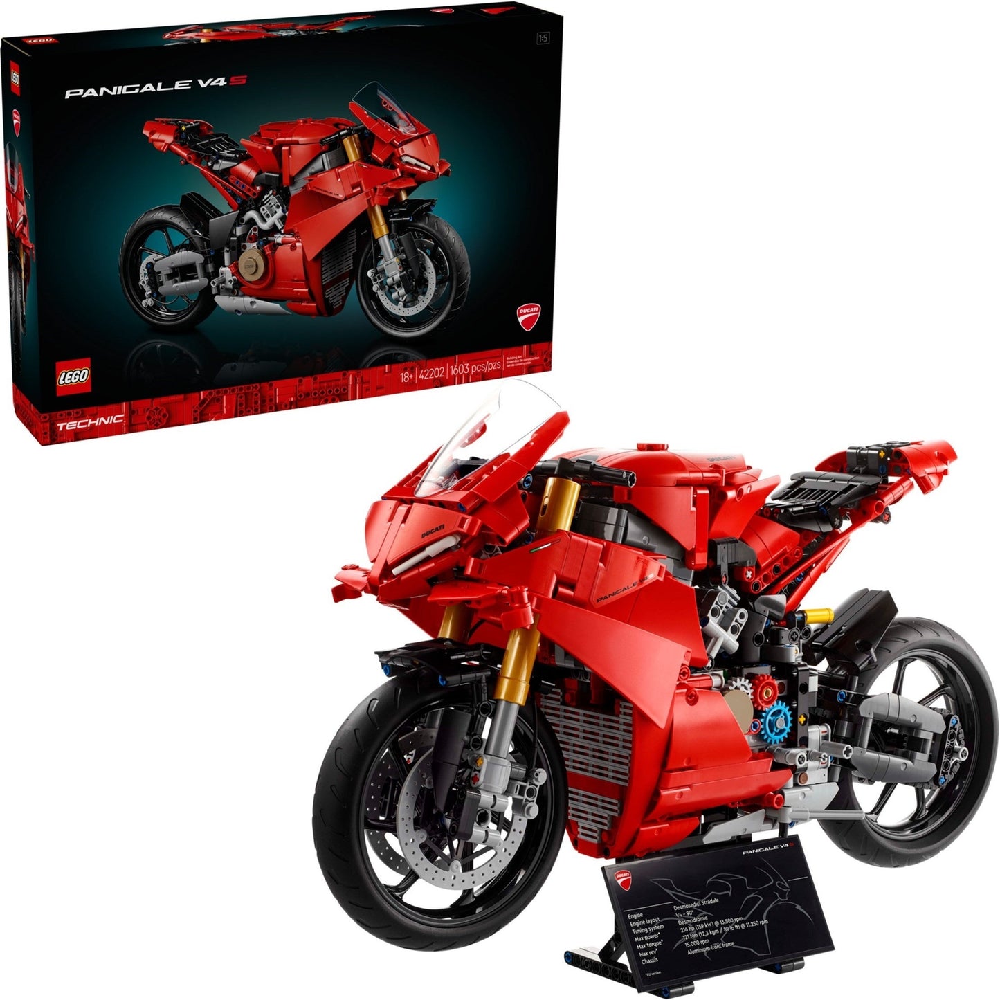 LEGO Technic Ducati Panigale V4 S Motorcycle 42202