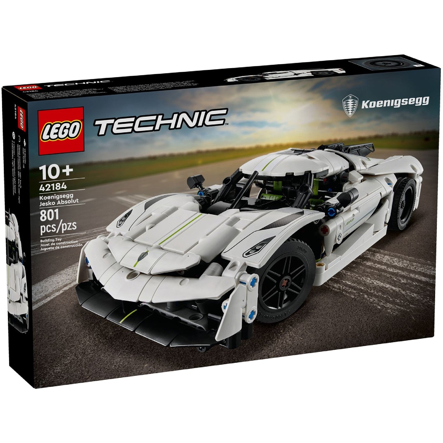 LEGO Technic Koenigsegg Jesko Absolut White Hypercar 42184