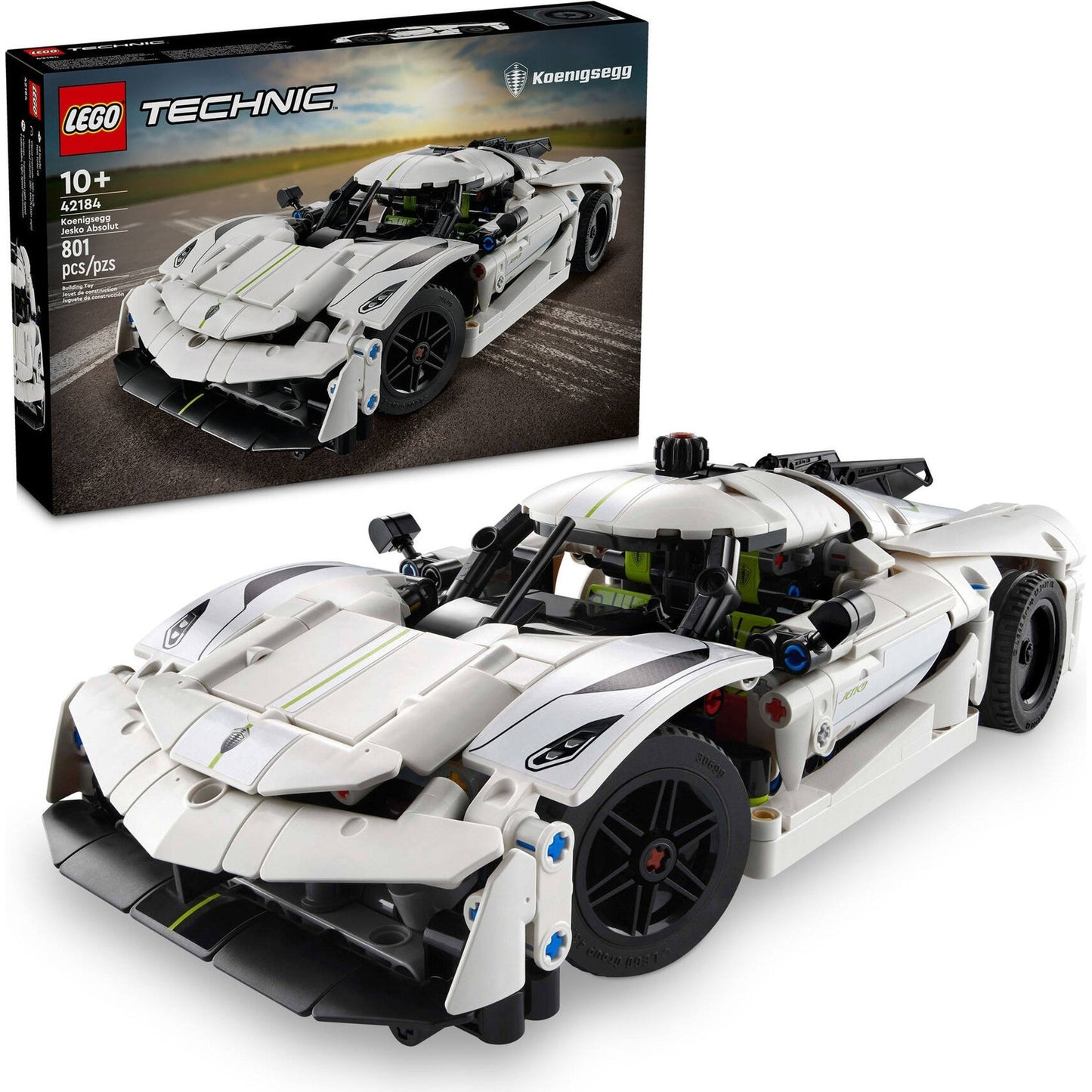 LEGO Technic Koenigsegg Jesko Absolut White Hypercar 42184