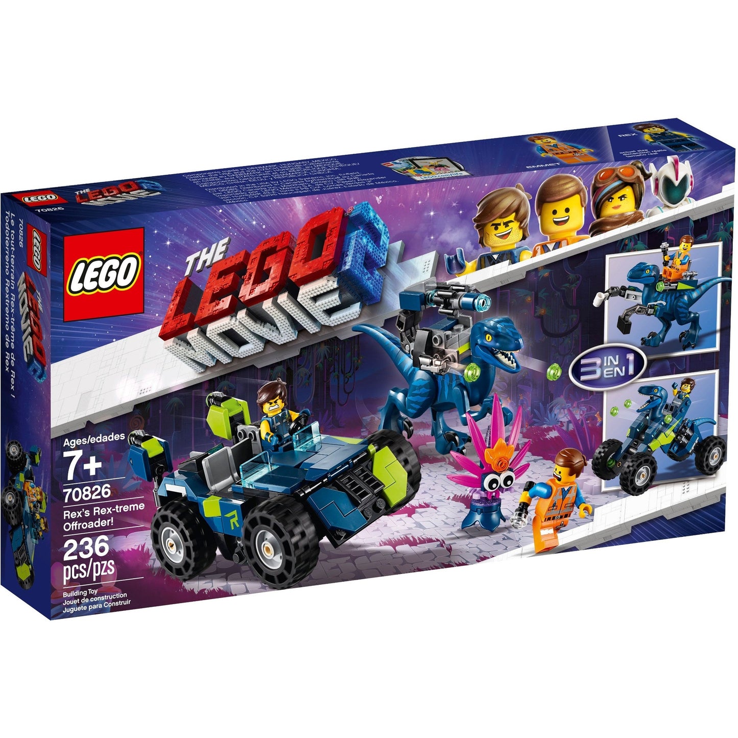 LEGO The LEGO Movie 2 Rex's Rex-treme Offroader! 70826