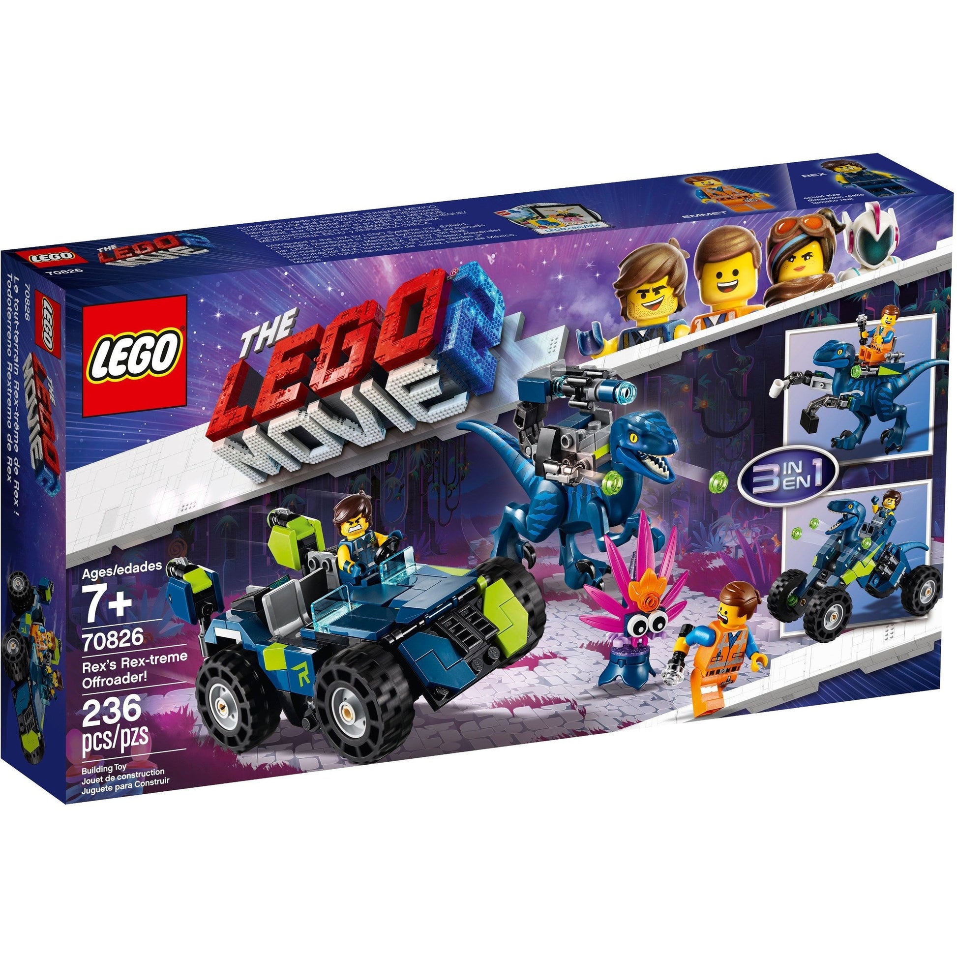 LEGO The LEGO Movie 2 Rex's Rex-treme Offroader! 70826