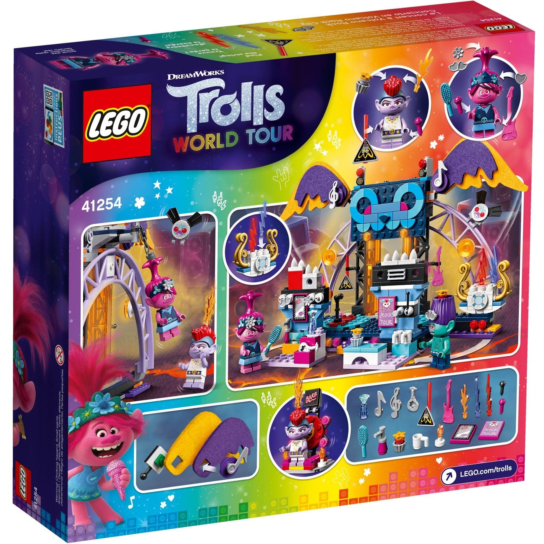 LEGO Trolls World Tour Volcano Rock City Concert 41254