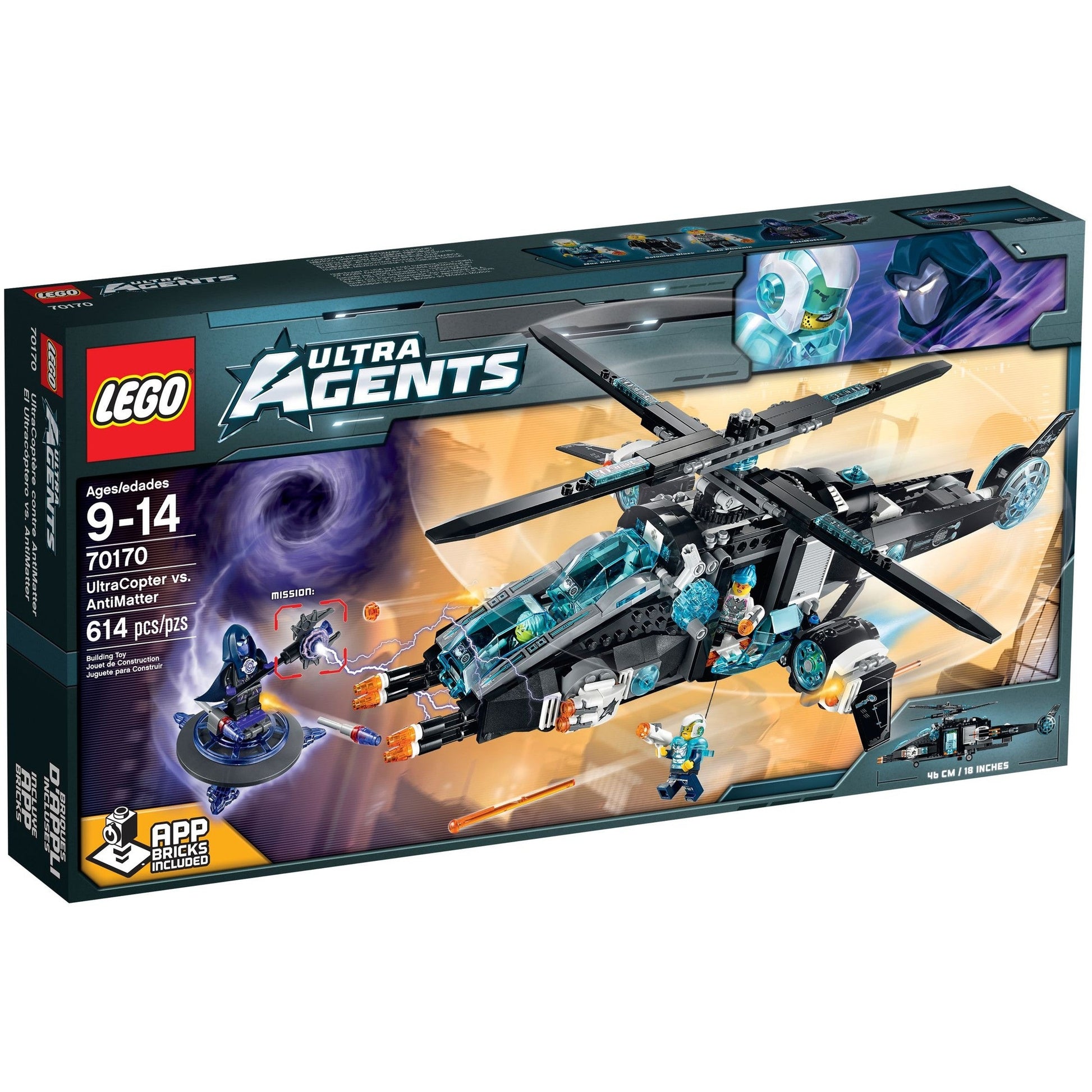 LEGO Ultra Agents UltraCopter vs. AntiMatter 70170
