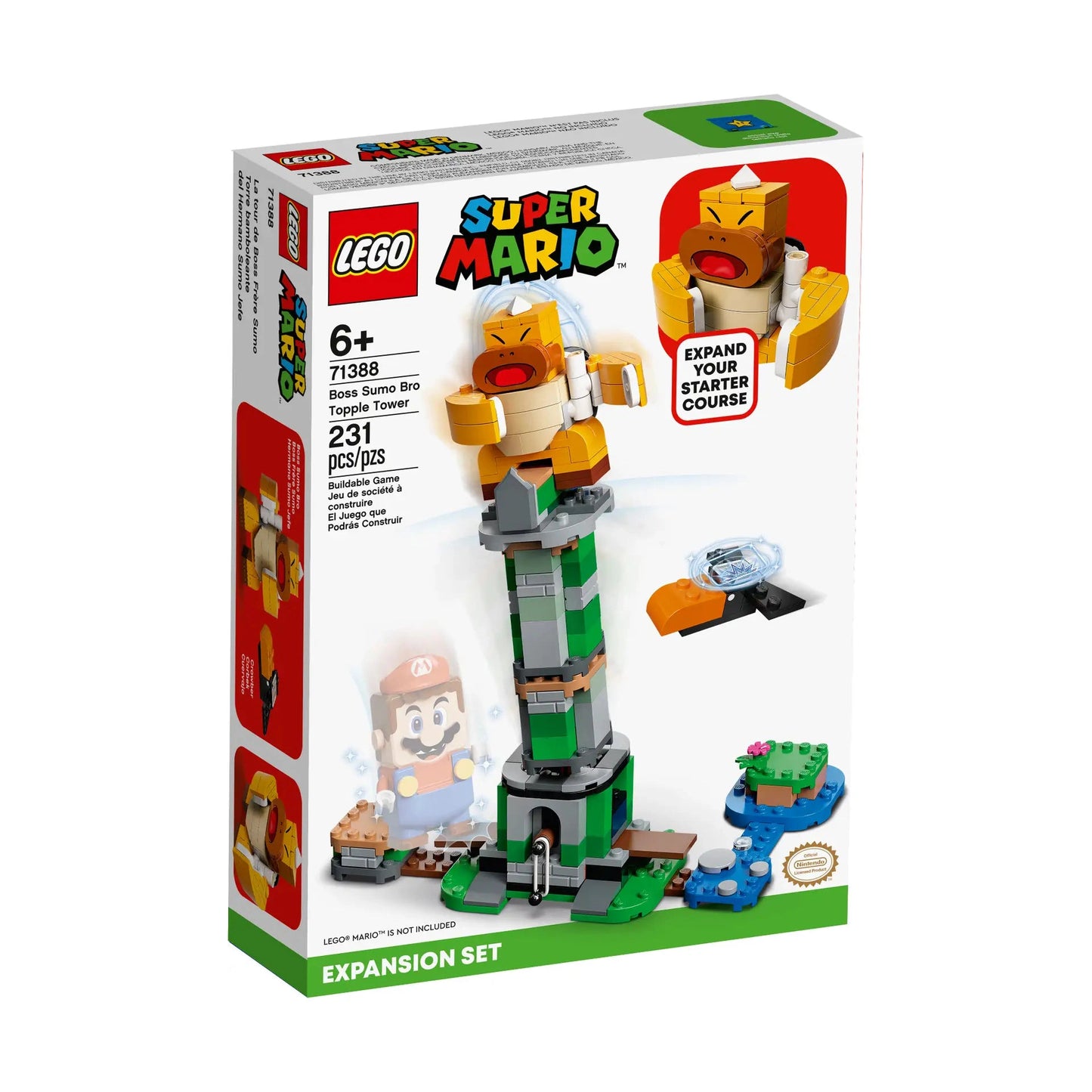 Lego Super Mario Boss Sumo Bro Topple Tower Expansion Set 71388