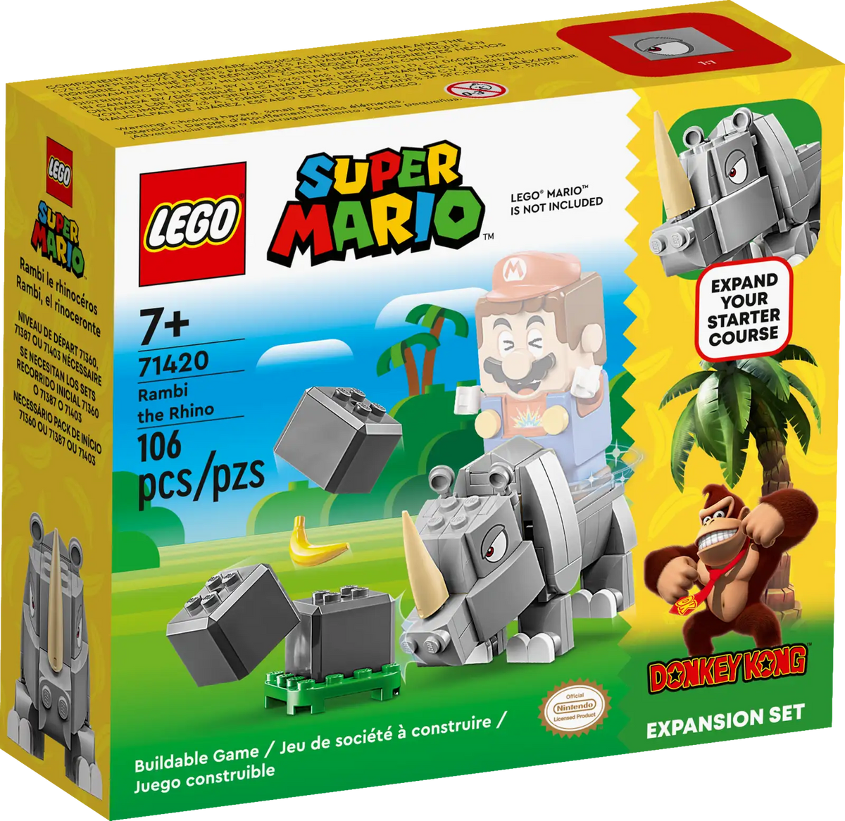 Lego Super Mario Rambi the Rhino Expansion Set 71420