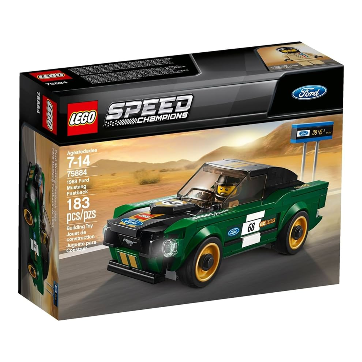 LEGO Speed Champions 1968 Ford Mustang Fastback 75884