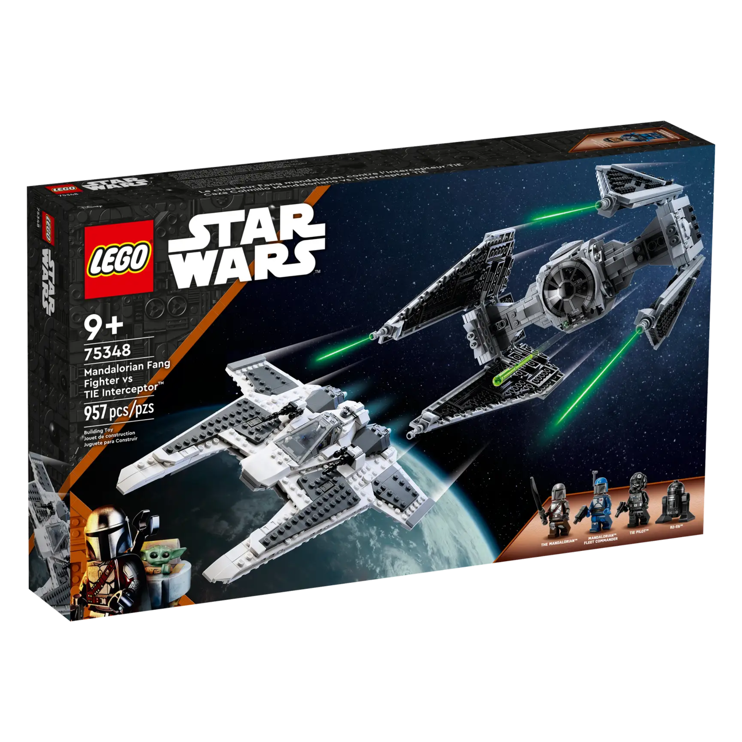 LEGO Star Wars Mandalorian Fang Fighter vs. TIE Interceptor™ 75348