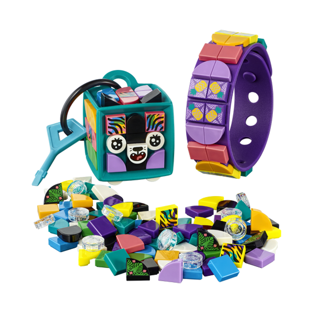 LEGO Dots Neon Tiger - Bracelet & Bag Tag 41945