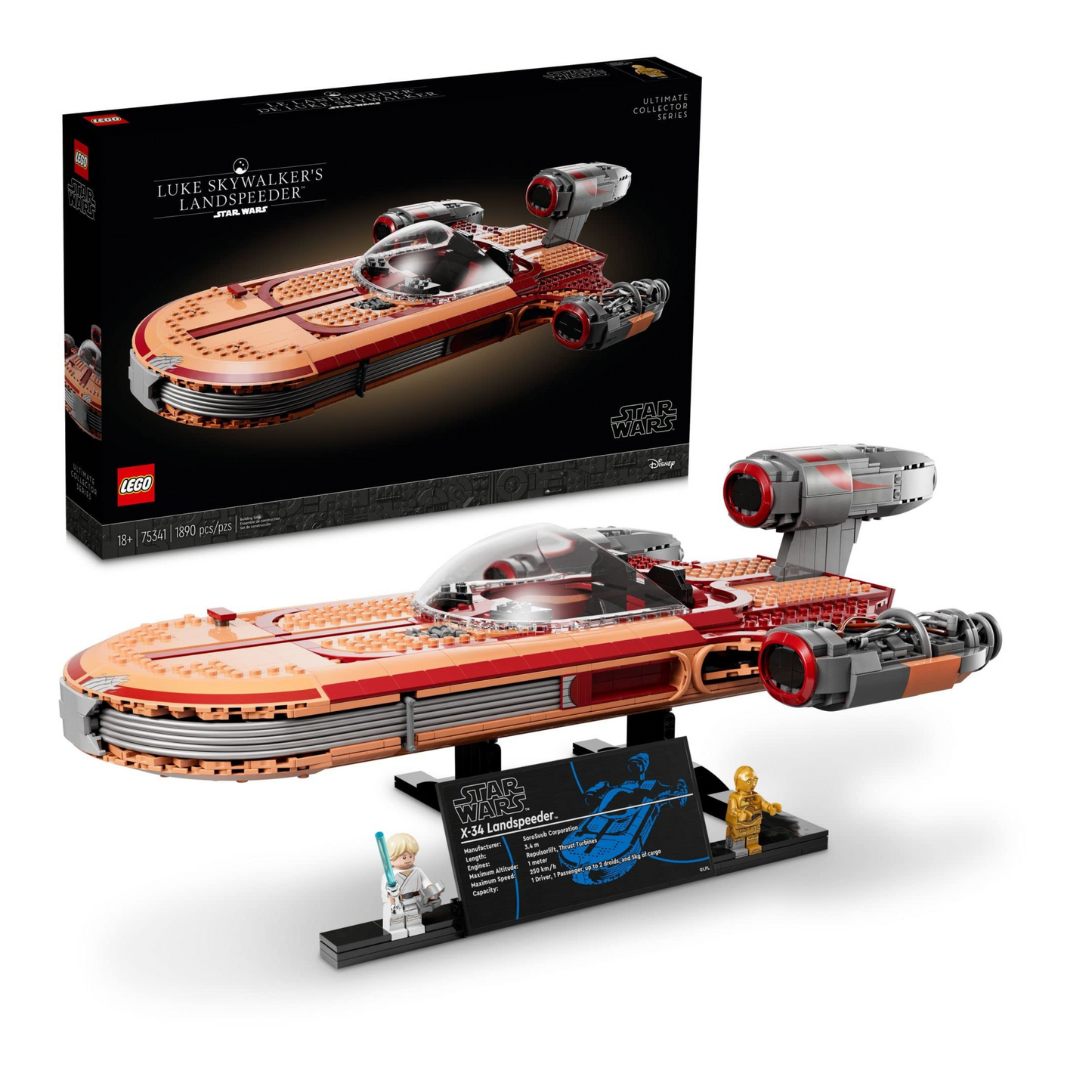 LEGO Star Wars UCS Luke Skywalker's Landspeeder 75341