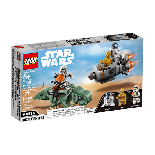LEGO Star Wars Escape Pod vs. Dewback Microfighters 75228