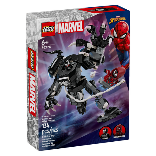 LEGO Marvel Venom Mech Armor vs. Miles Morales 76276