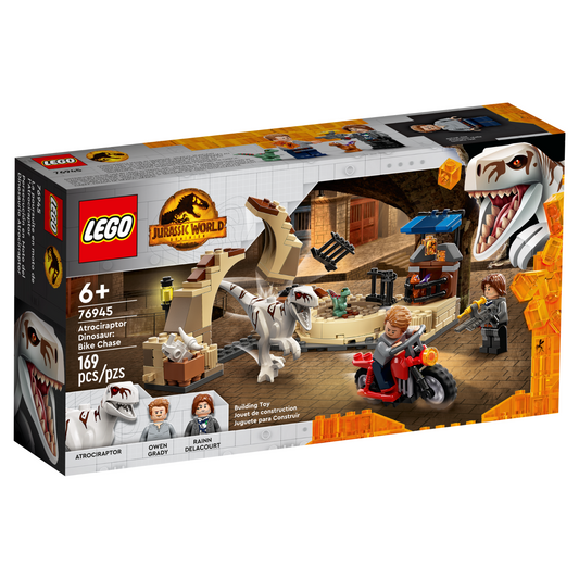 LEGO Jurassic World Atrociraptor Dinosaur: Bike Chase 76945