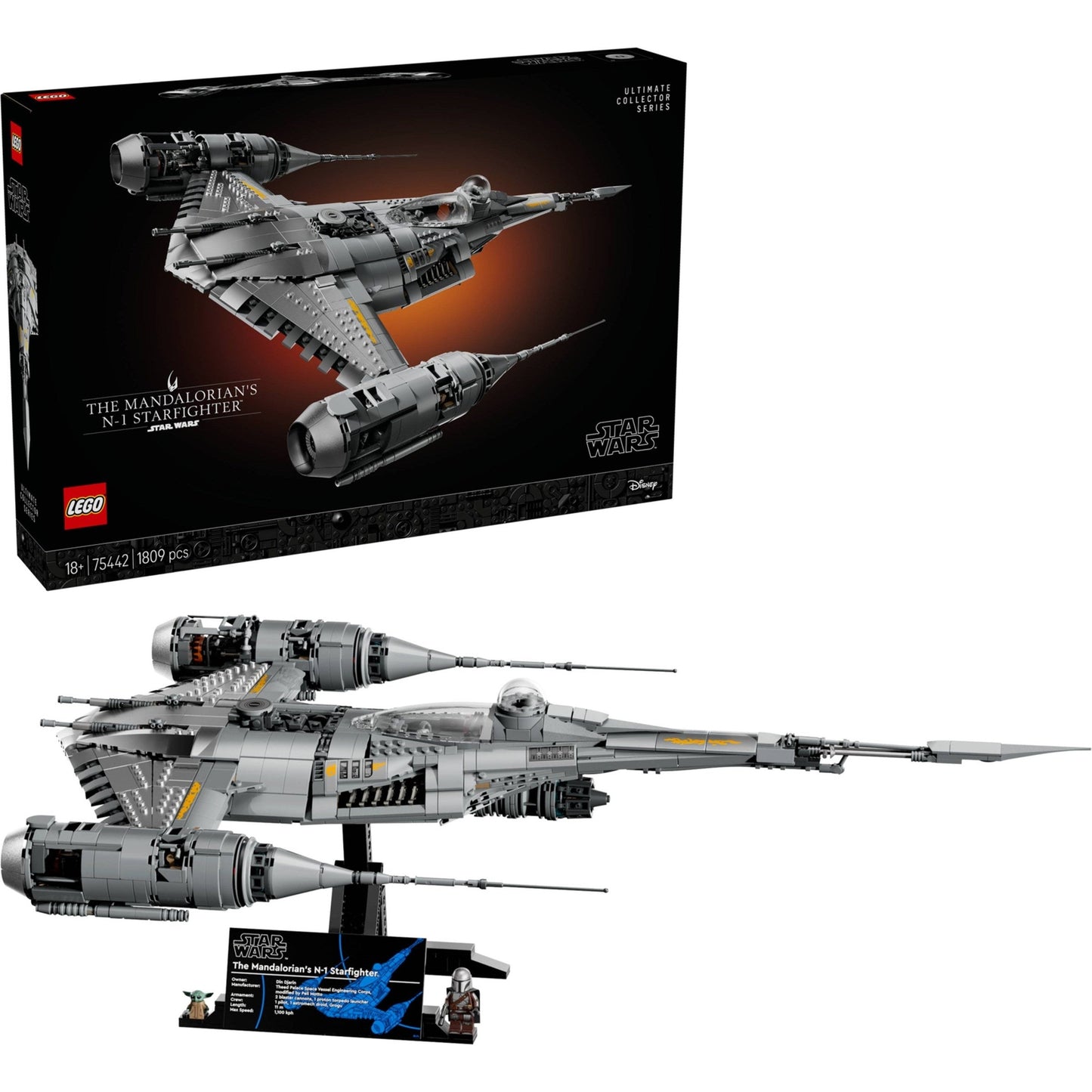 LEGO Star Wars The Mandalorian's N-1 Starfighter 75442
