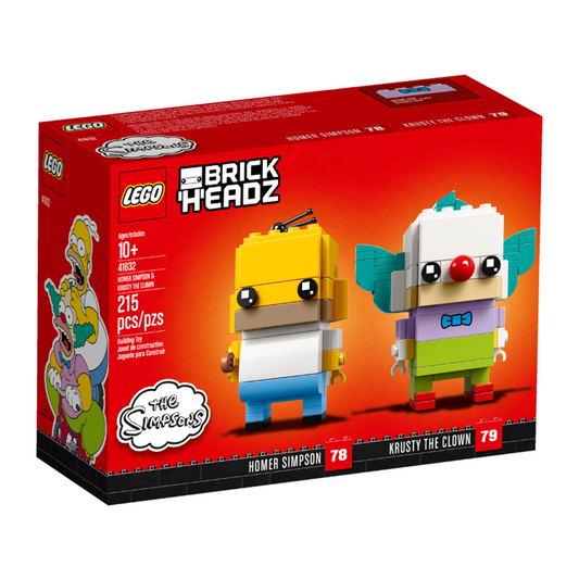 LEGO Brickheadz: Homer Simpson & Krusty the Clown 41632