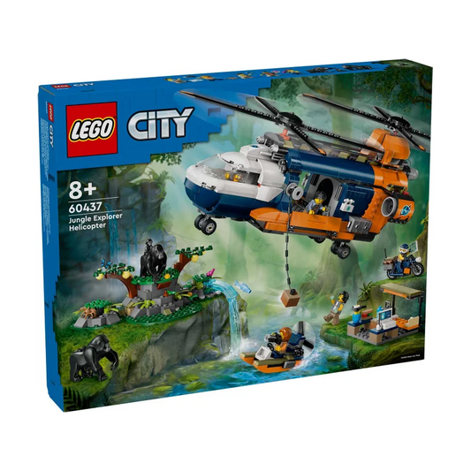 LEGO City Jungle Explorer Helicopter at Base Camp 60437